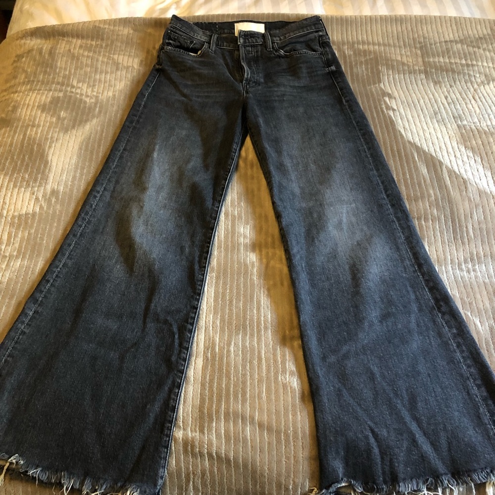 Mother mid rise flare jeans